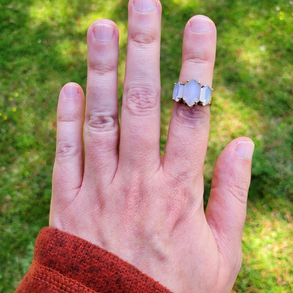 Dark Crystal Shattered Crystal Bronze Ring Size 7 - Picture 10 of 13